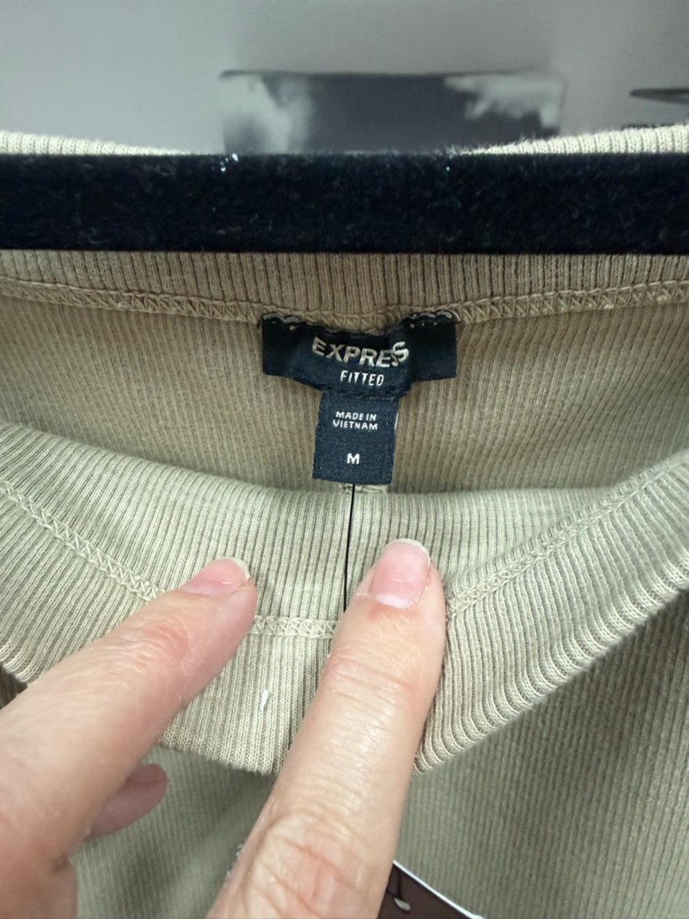 Express Sleeveless Tank Top in Beige by - Picture 3 of 4